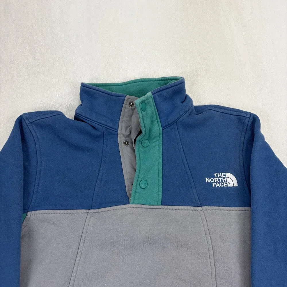 The North Face Men's‎ Colorblock Snap Pullover Sweatshirt Sz S